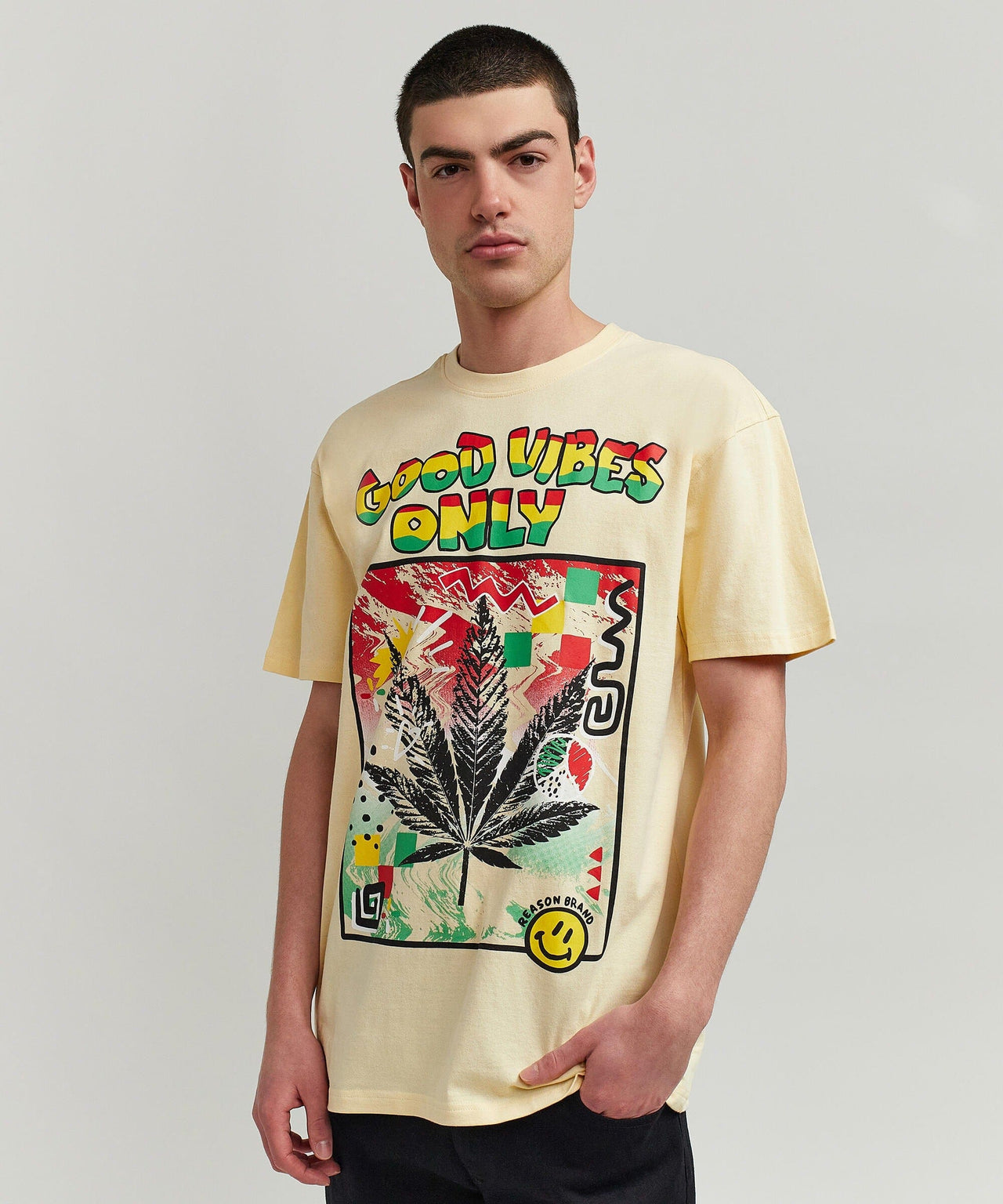 Good Vibes Only T-Shirt - Khaki