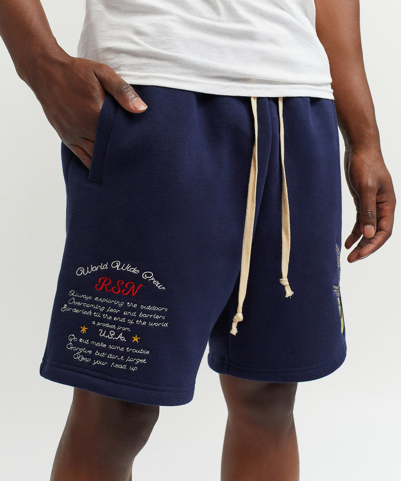Wild & Free Embroidered Shorts
