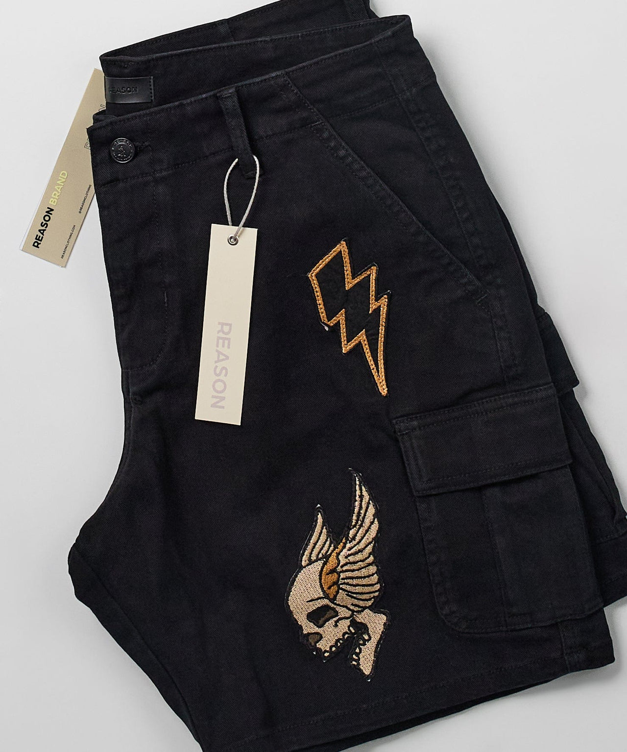 Havoc Patches Cargo Short - Black
