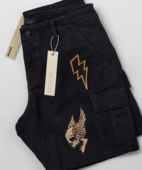 Thumbnail for Havoc Patches Cargo Short - Black