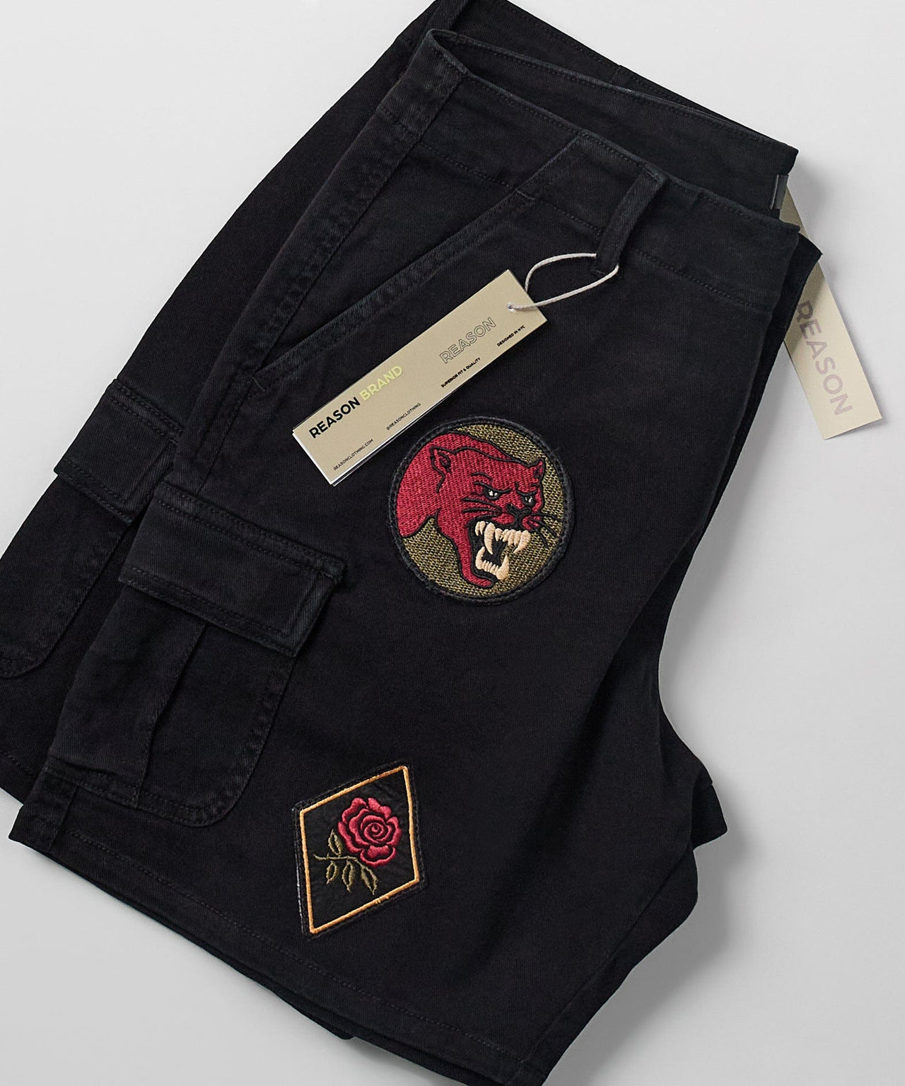 Havoc Patches Cargo Short - Black