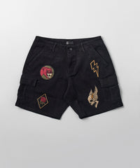 Thumbnail for Havoc Patches Cargo Short - Black