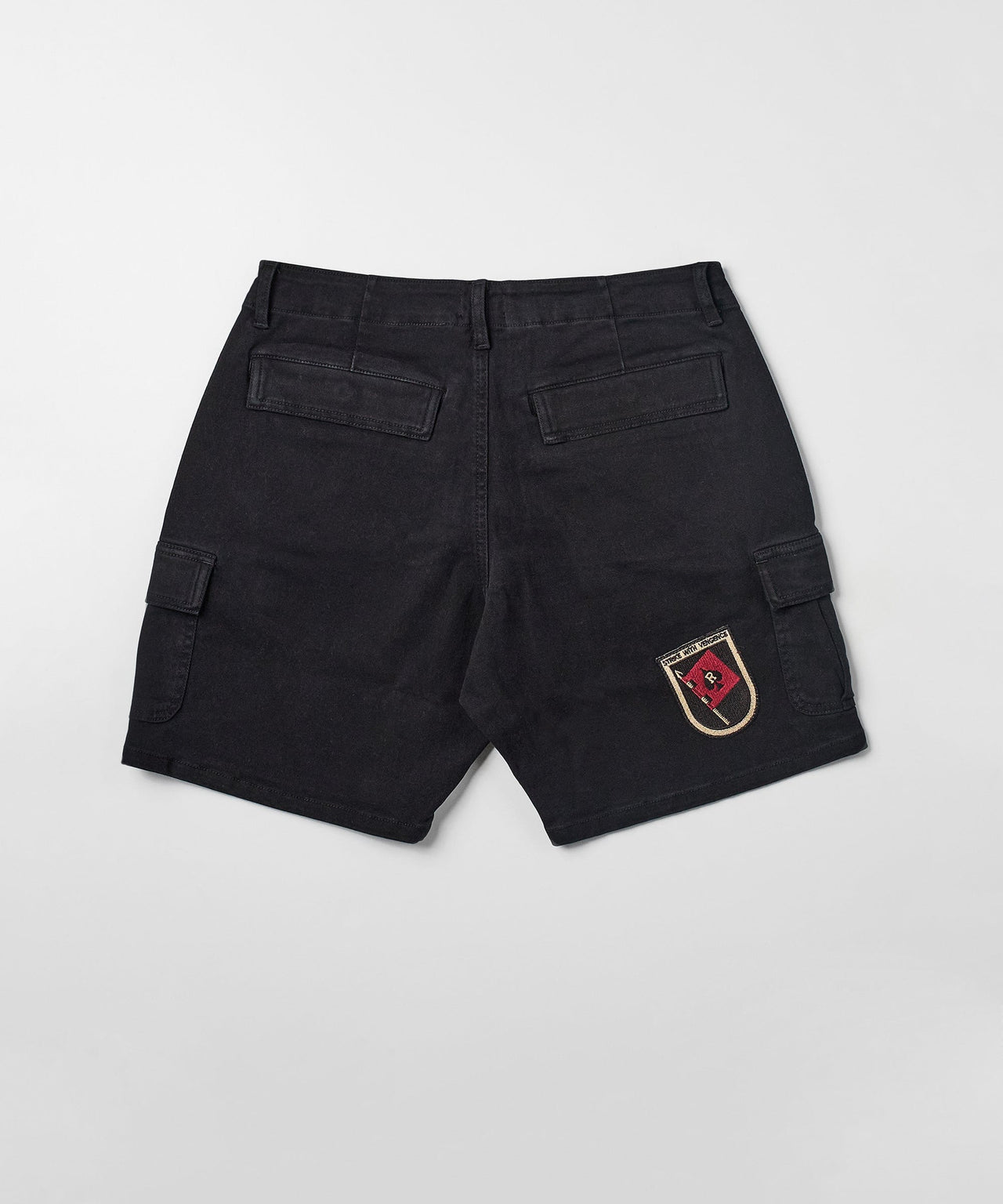 Havoc Patches Cargo Short - Black