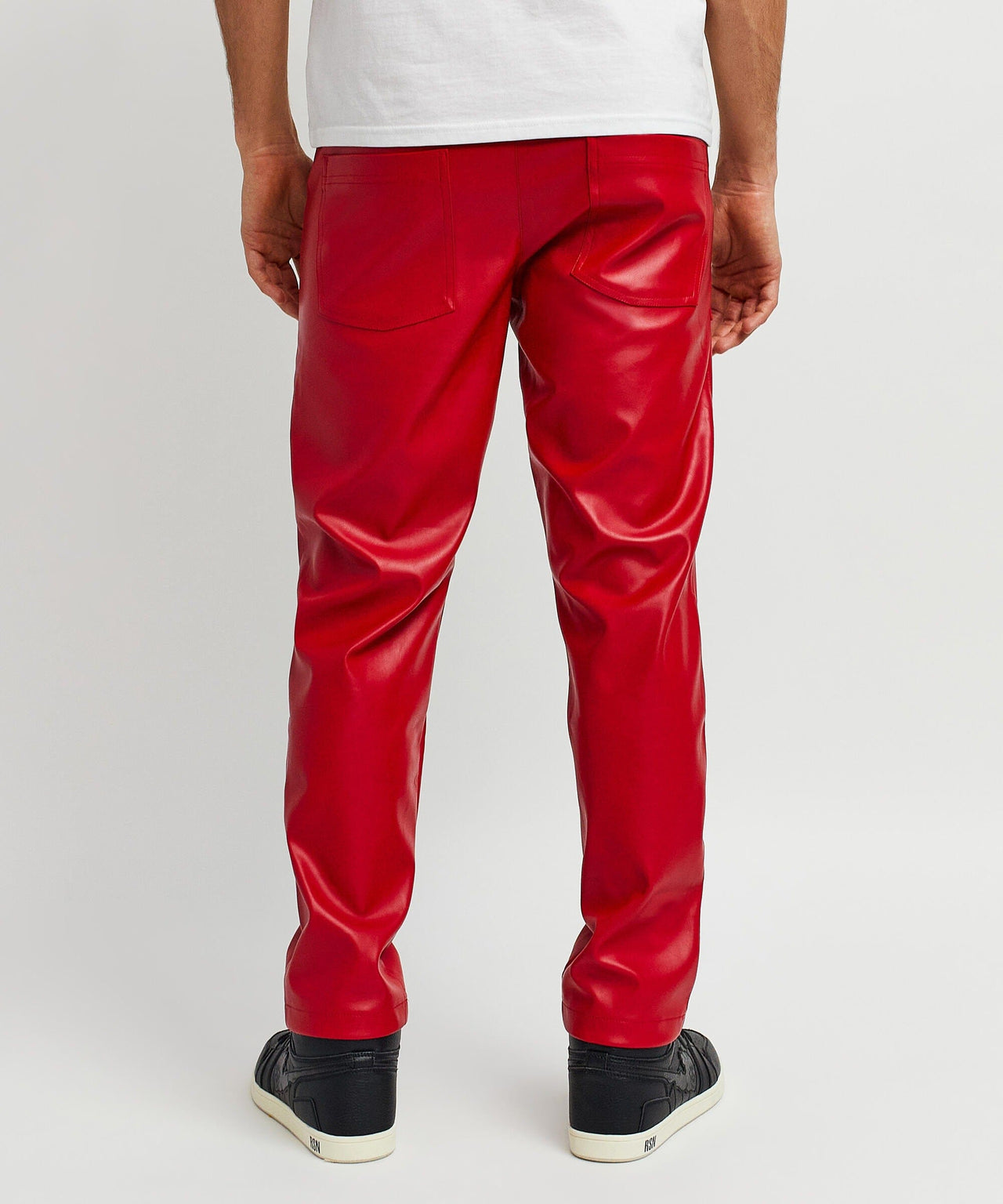 Tommy Leather Flare Denim