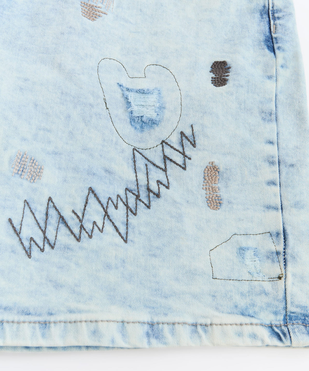 Kids K' Andre Distressed Denim Short
