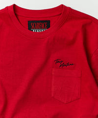 Thumbnail for Scarface Pocket T-Shirt - Red