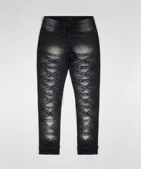 Thumbnail for Skinny Fit Denim Pant - Black
