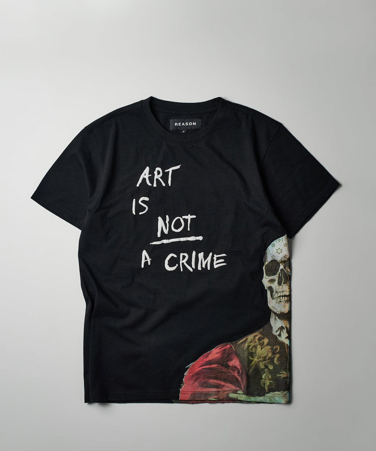 Art Is Not A Crime Box T-Shirt - Black