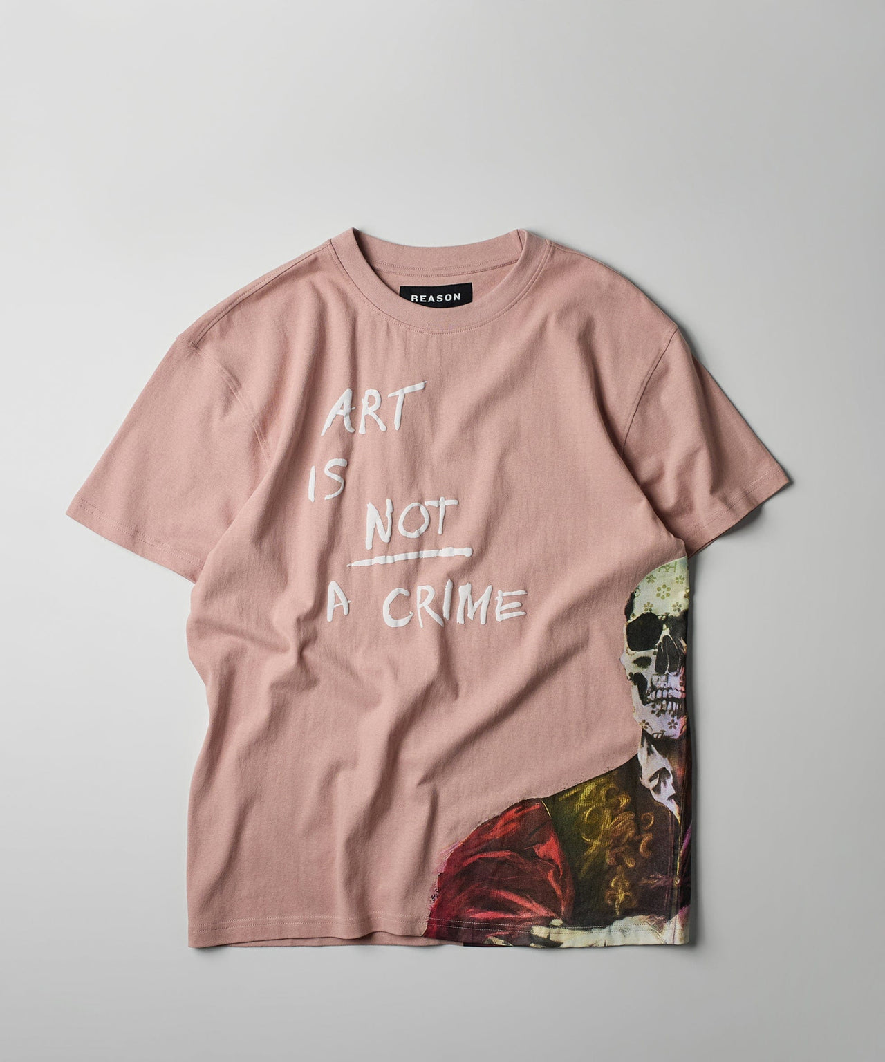 Art Is Not A Crime Box T-Shirt - Pink