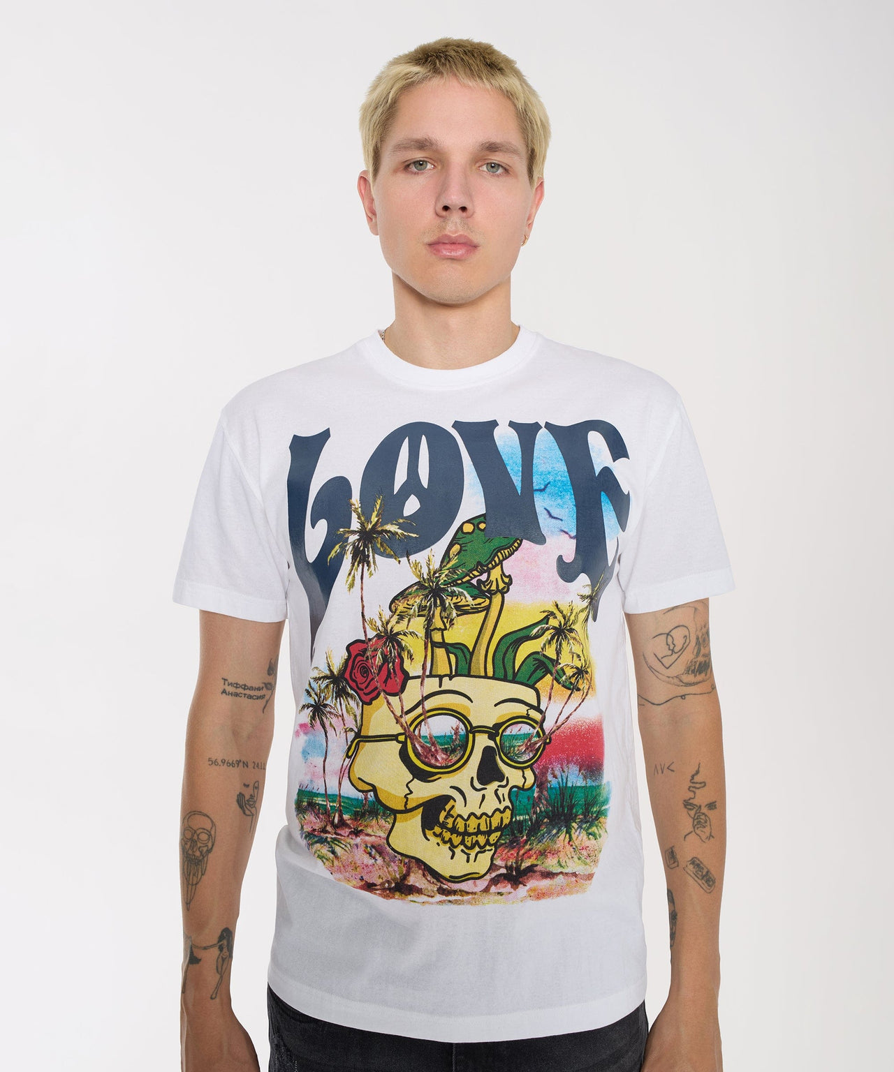 Love Hate T-Shirt - White
