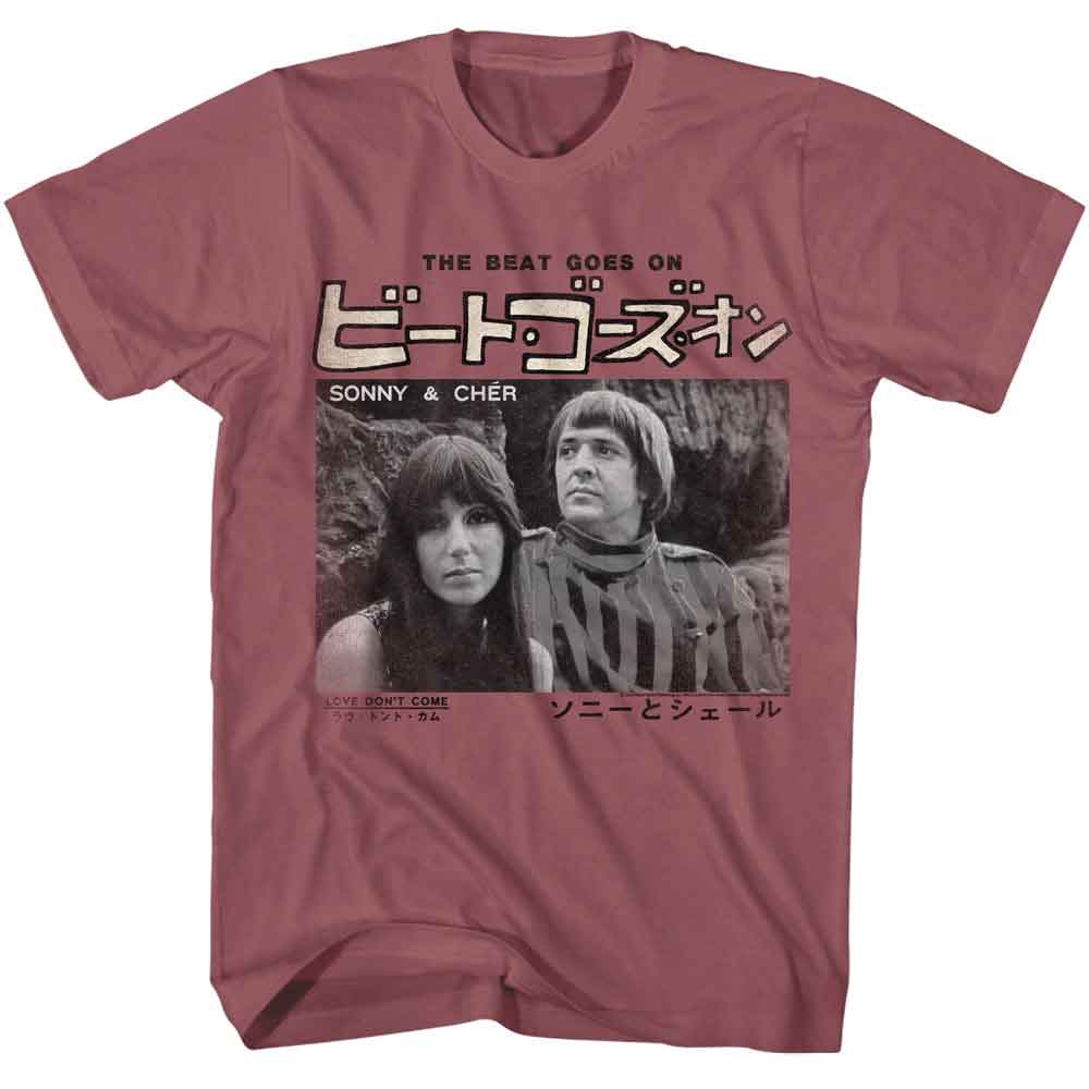 SONNY AND CHER-SONNY AND CHER THE BEAT GOES ON-ROUGE ADULT S/S TSHIRT