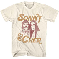 Thumbnail for SONNY AND CHER-SONNY AND CHER-NATURAL ADULT S/S TSHIRT