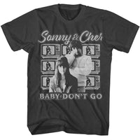 Thumbnail for SONNY AND CHER-SONNY AND CHER TELEVISIONS BACKGROUND-SMOKE ADULT S/S TSHIRT