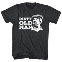 Thumbnail for REDD FOXX-DIRTY OLD MAN-BLACK HEATHER ADULT S/S TSHIRT