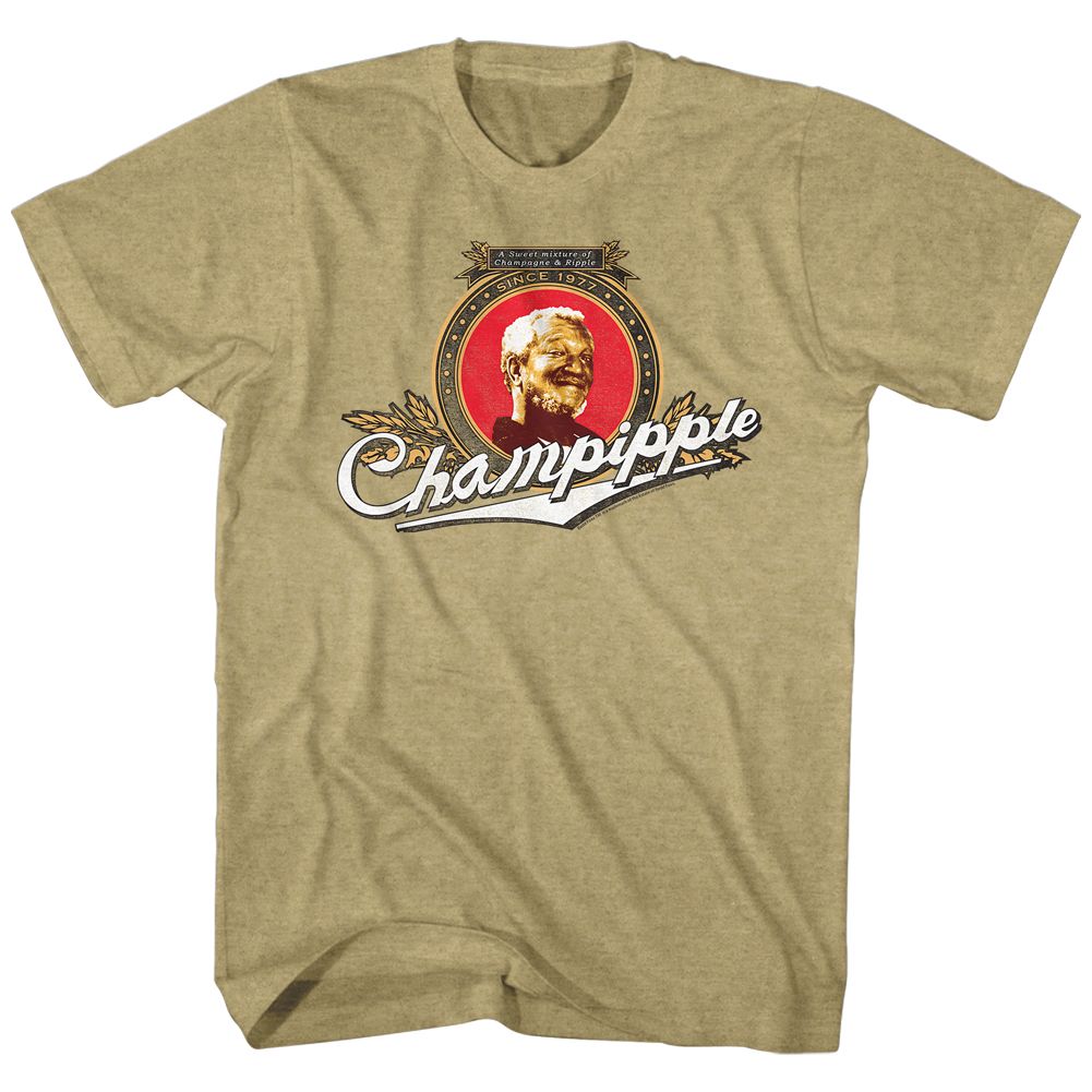 REDD FOXX-CHAMPIPPLE-KHAKI HEATHER ADULT S/S TSHIRT
