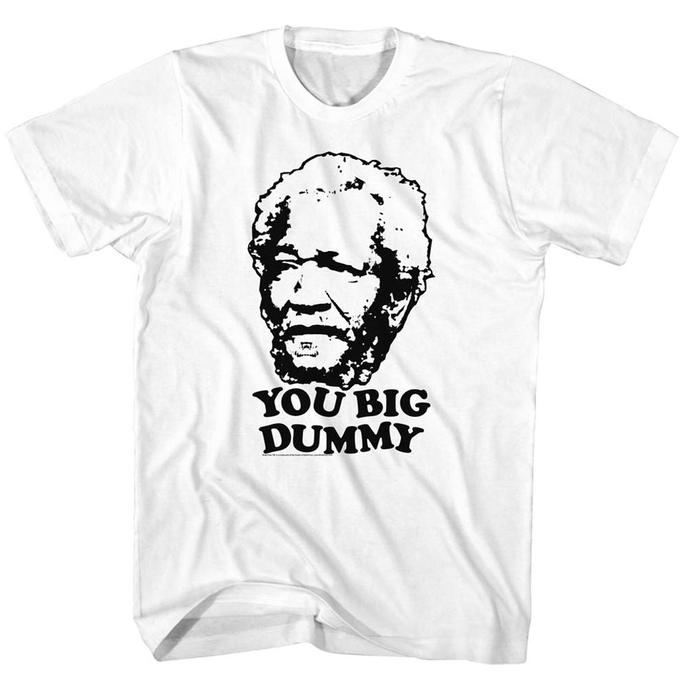 REDD FOXX-SO DUMB SO DUMB-WHITE ADULT S/S TSHIRT