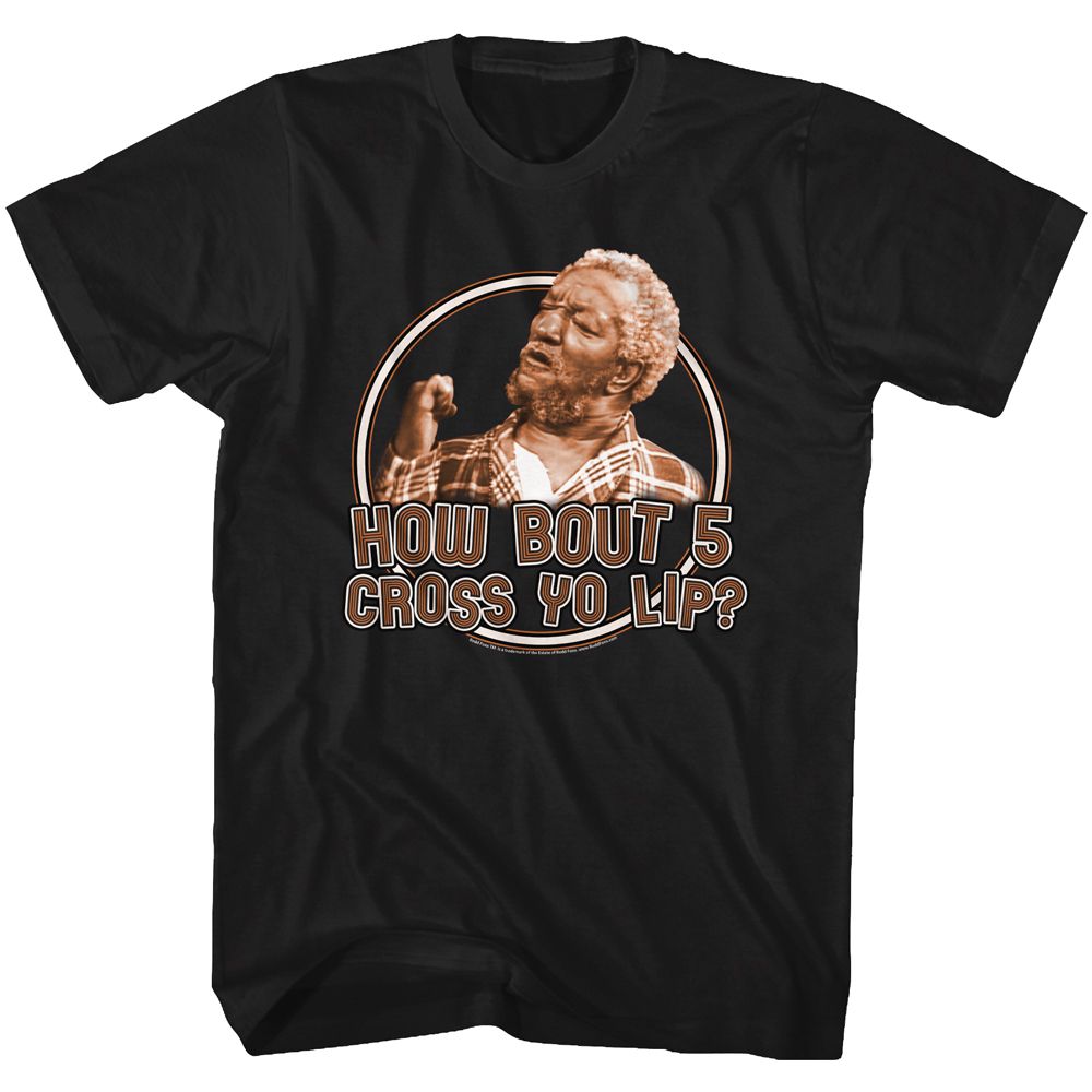REDD FOXX-HOW BOUT 5-BLACK ADULT S/S TSHIRT