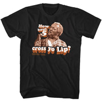 Thumbnail for REDD FOXX-5 CROSS YO LIPS-BLACK ADULT S/S TSHIRT