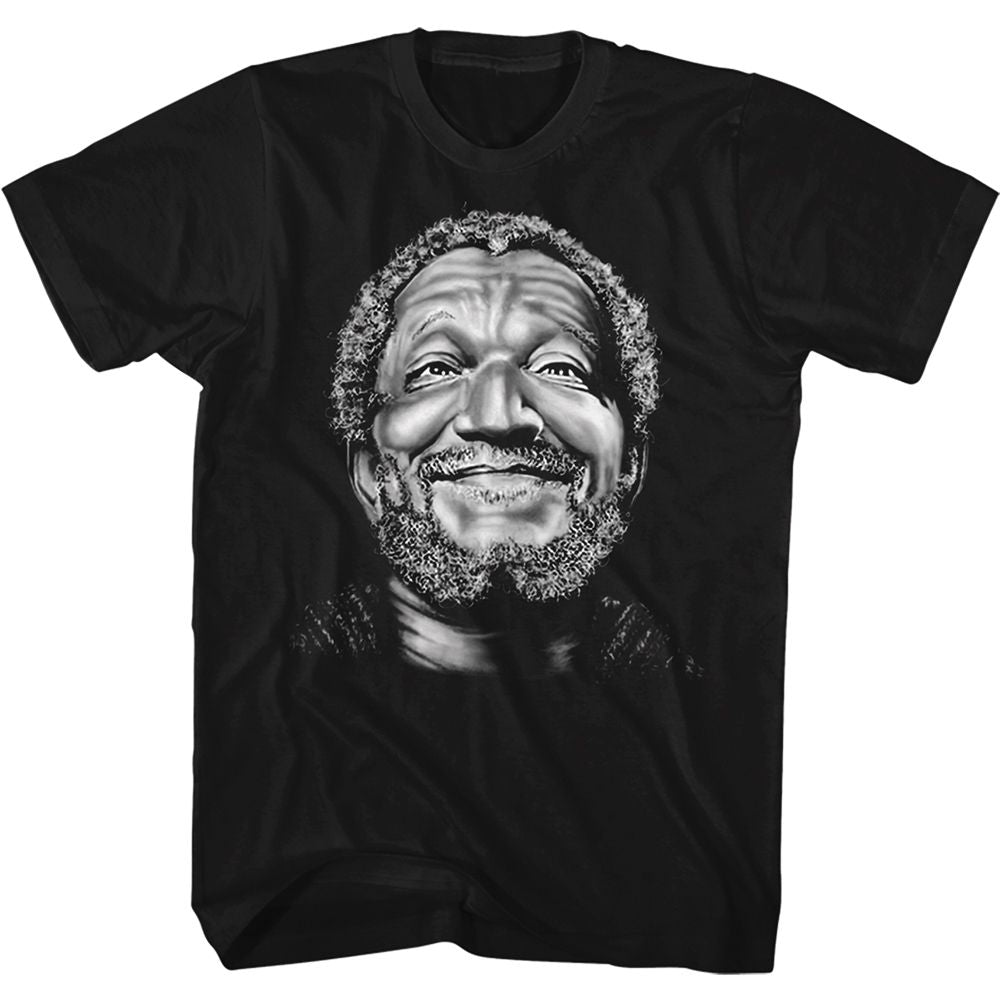REDD FOXX-SMILE FRED-BLACK ADULT S/S TSHIRT