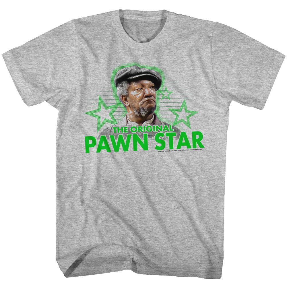 REDD FOXX-PAWN STAR3-GRAY HEATHER ADULT S/S TSHIRT