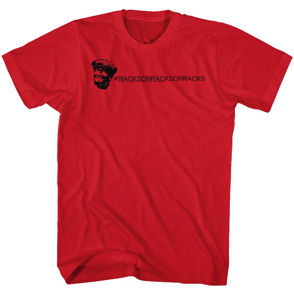 REDD FOXX-RACKS-RED ADULT S/S TSHIRT