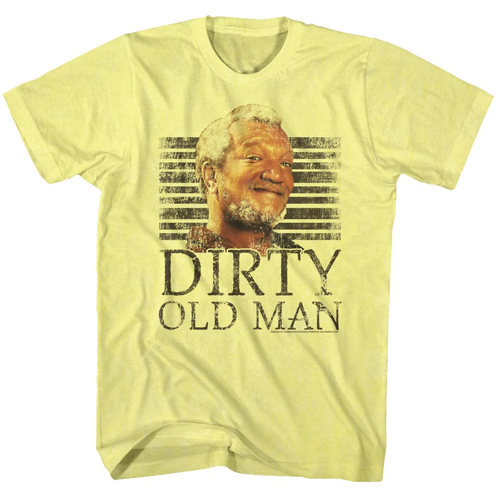 REDD FOXX-DIRTY-YELLOW ADULT S/S TSHIRT
