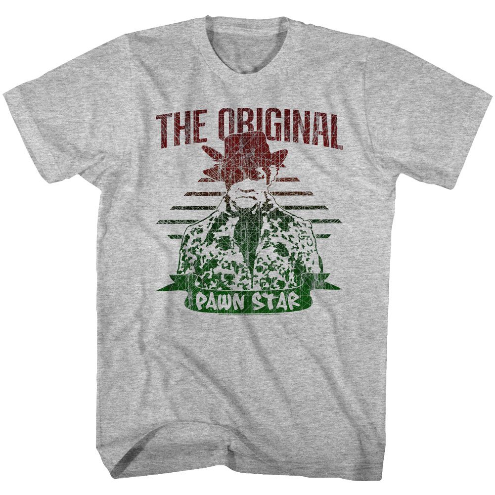 REDD FOXX-ORIGINAL FADE-GRAY HEATHER ADULT S/S TSHIRT