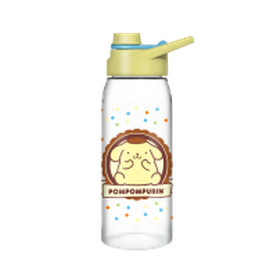 Sanrio Pompompurin Scallop Frame Dots  28oz Water Bottle w Screw Lid – 12 pc ppk ($5.50 each)