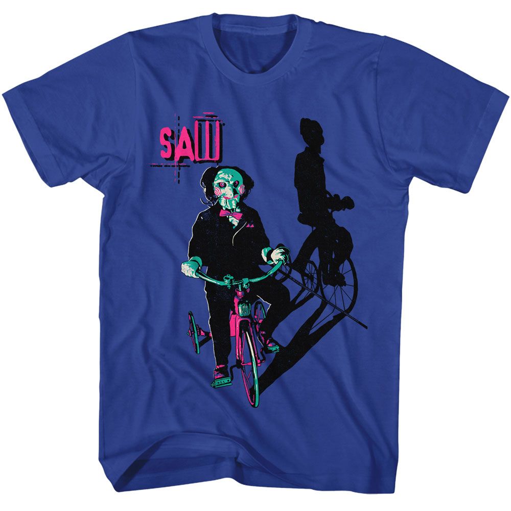SAW-SAW BILLY ON TRICYCLE-ROYAL ADULT S/S TSHIRT