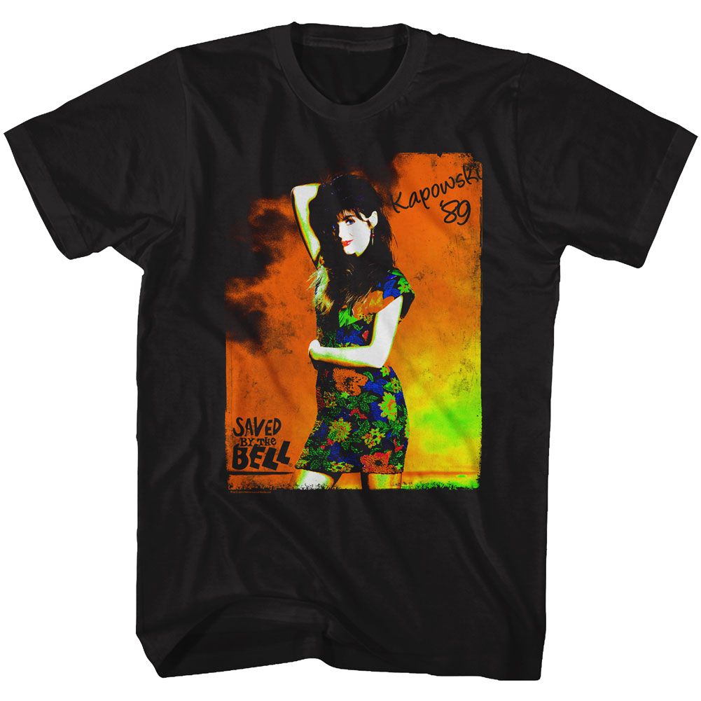 SAVED BY THE BELL-KAPOWSKI-BLACK ADULT S/S TSHIRT