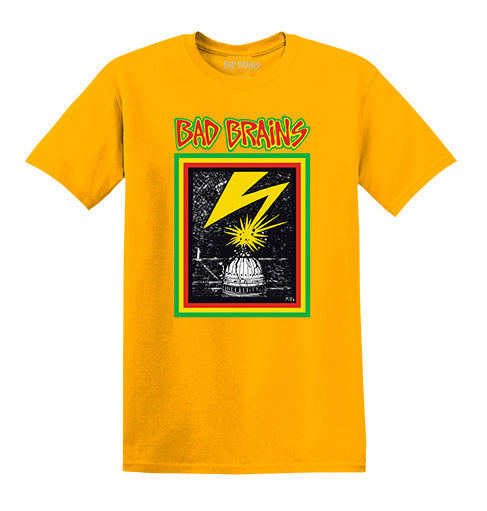 BAD BRAINS- CAPITAL STRIKE - GOLD T-SHIRT