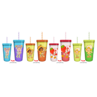 Thumbnail for Strawberry Shortcake and Friends  24oz 4 pack Color Change Plastic Tumbler – 12 pc ppk ($8.00 each)
