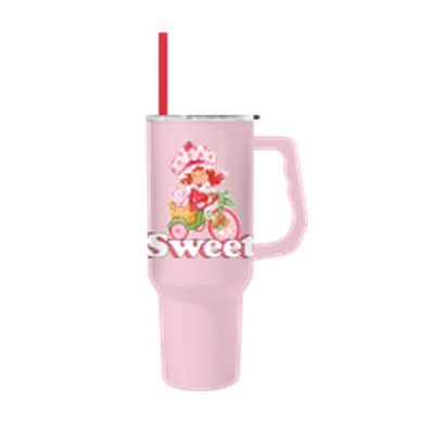 Strawberry Shortcake Sweet Bike  40oz Stainless Steel Tumbler w Handle – 12 pc ppk ($13.75 each)