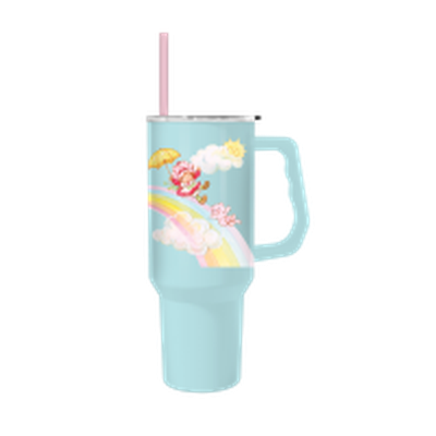 Strawberry Shortcake Rainbow Slide Custard  40oz Stainless Steel Tumbler w Handle – 12 pc ppk ($13.75 each)