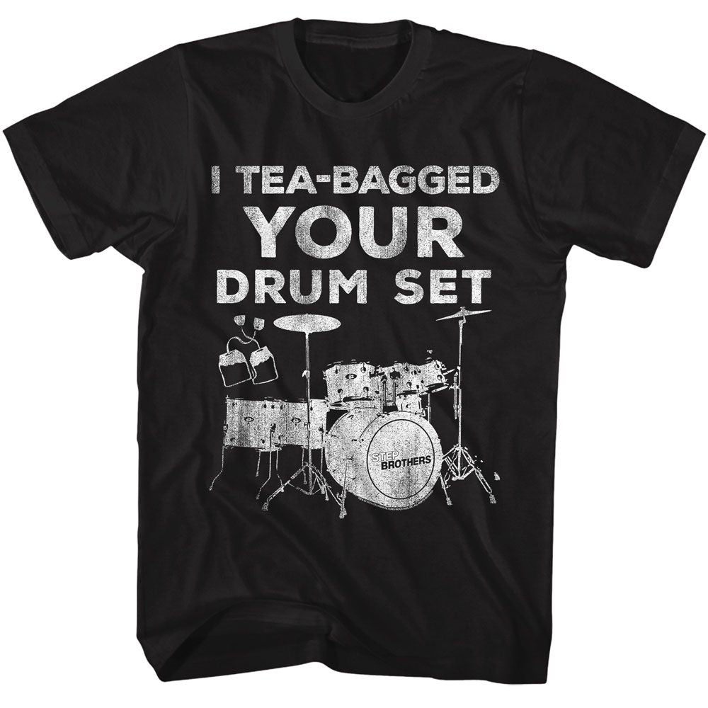 STEP BROTHERS-STEP BROTHERS YOUR DRUM SET-BLACK ADULT S/S TSHIRT
