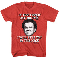Thumbnail for STEP BROTHERS-STEP BROTHERS IF YOU TOUCH MY DRUMS-RED HEATHER ADULT S/S TSHIRT