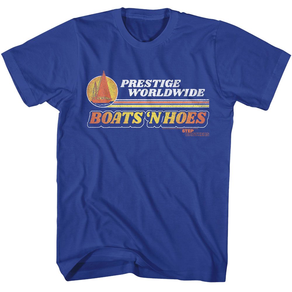 STEP BROTHERS-STEP BROTHERS PRESTIGE WORLDWIDE-ROYAL ADULT S/S TSHIRT