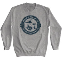 Thumbnail for STEP BROTHERS-STEP BROTHERS CATALINA WINE MIXER CIRCLE-GRAPHITE  HEATHER ADULT L/S SWEATSHIRT