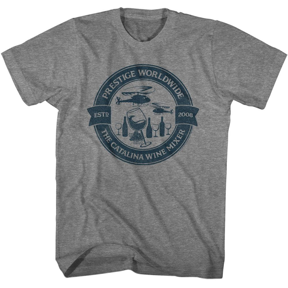 STEP BROTHERS-STEP BROTHERS CATALINA WINE MIXER CIRCLE-GRAPHITE HEATHER ADULT S/S TSHIRT