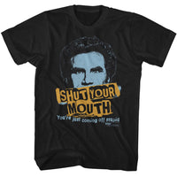 Thumbnail for STEP BROTHERS-STEP BROTHERS SHUT YOUR MOUTH-BLACK ADULT S/S TSHIRT