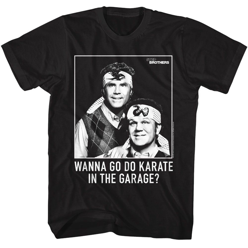 STEP BROTHERS-STEP BROTHERS KARATE-BLACK ADULT S/S TSHIRT