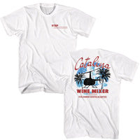 Thumbnail for STEP BROTHERS-STEP BROTHERS CATALINA WINE MIXER FRONT BACK-WHITE ADULT S/S TSHIRT
