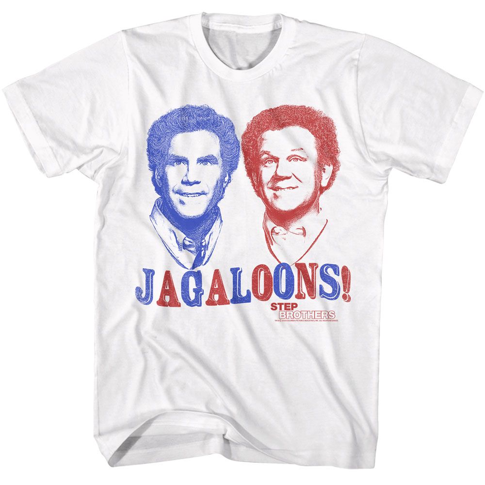 STEP BROTHERS-STEP BROTHERS JUGALOONS-WHITE ADULT S/S TSHIRT