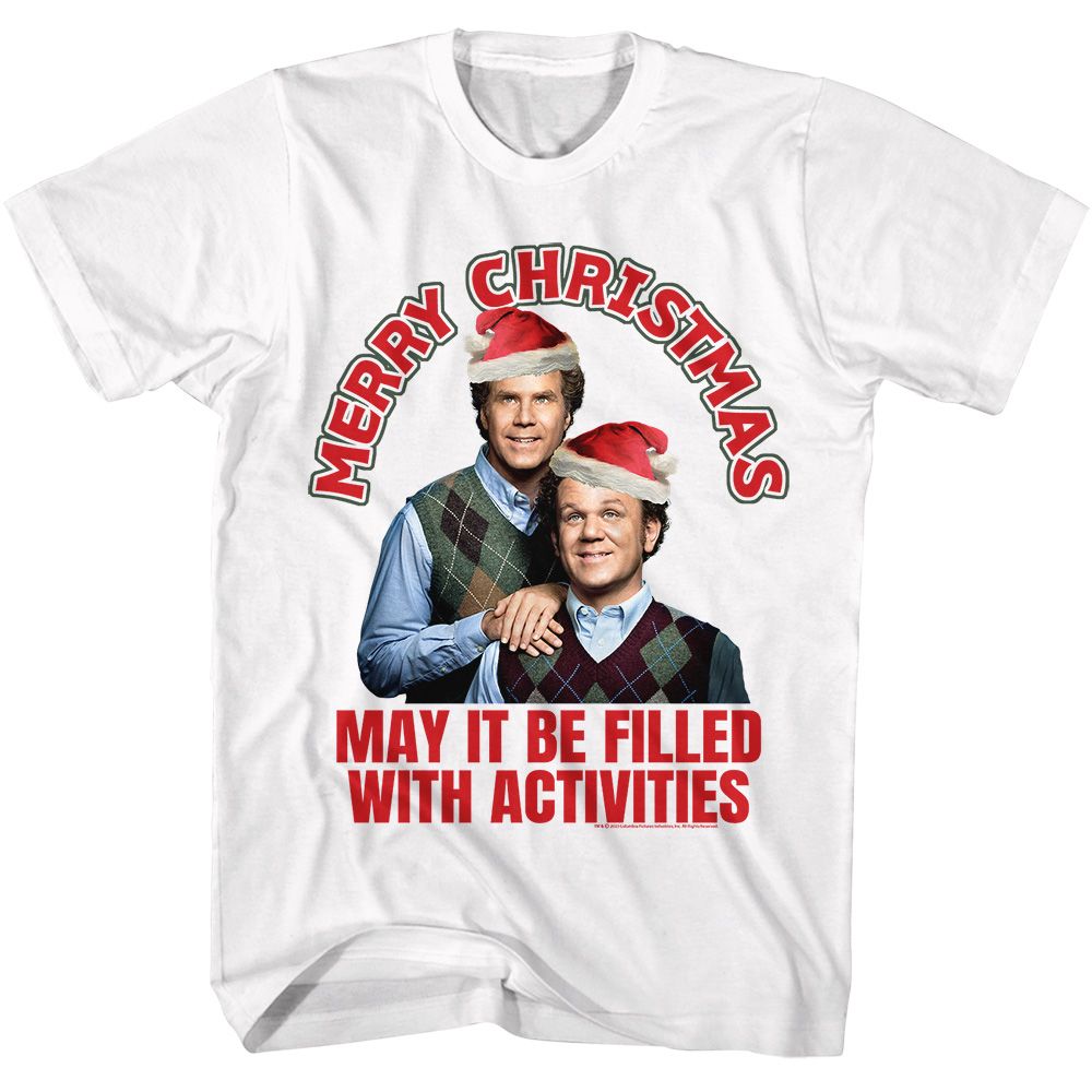STEP BROTHERS-STEP BROTHERS MERRY ACTIVITIES-WHITE ADULT S/S TSHIRT