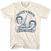 Thumbnail for STEP BROTHERS-STEP BROTHERS BOATS AND HOES AGAIN-NATURAL ADULT S/S TSHIRT