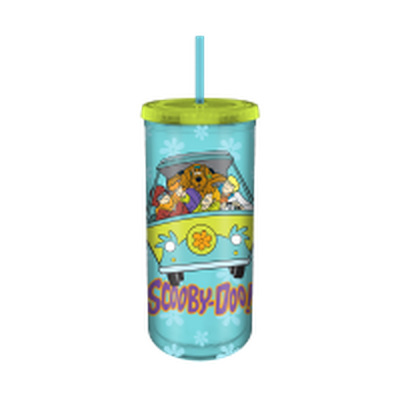 Scooby Doo Van on Logo 20oz Plastic Tall Cold Cup w/ Lid and Straw – 12 pc ppk ($5.25 each)