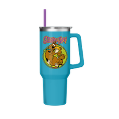 Scooby Doo Scared Shaggy Scooby  40oz Stainless Steel Tumbler w Handle – 12 pc ppk ($13.75 each)