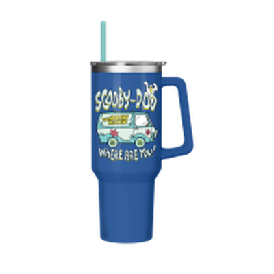 Scooby Doo Mystery Machine Where Are You   40oz Stainless Steel Tumbler w Handle – 12 pc ppk ($13.75 each)