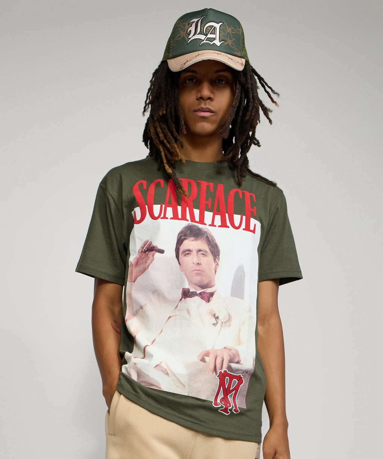 Scarface White Suit Short Sleeve T-Shirt