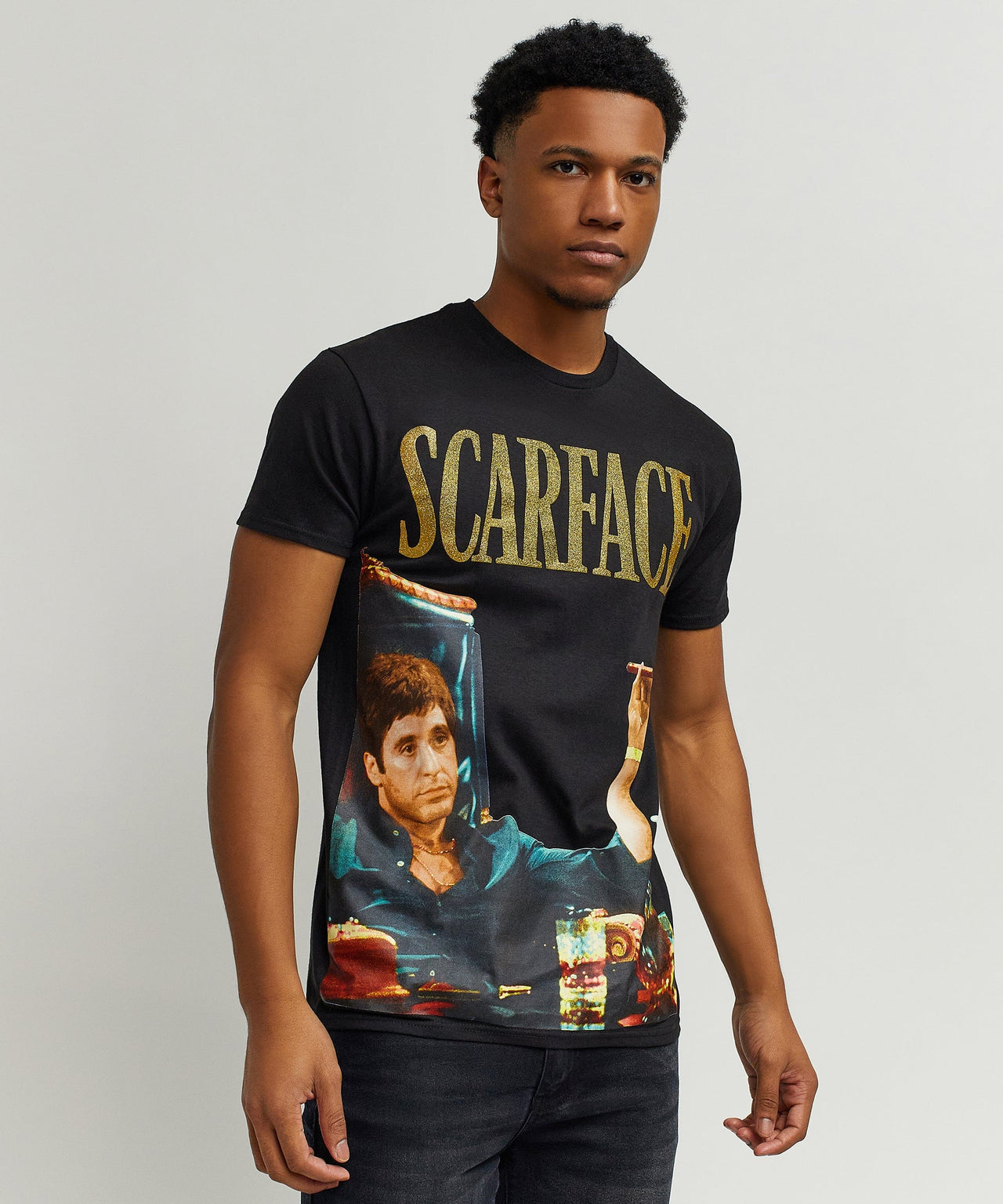 Scarface Photo Print Money T-Shirt
